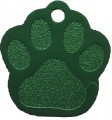 Trixie známka pro psa zelená packa s rytím
