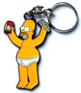 SIMPSONOVI - kovový přívěsek