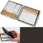 Kožená tabatěrka na 20 cigaret s gravírováním textu