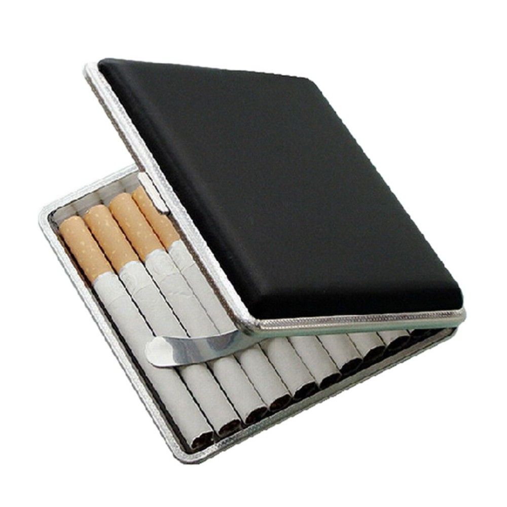 Kožená tabatěrka na 20 cigaret s gravírováním textu