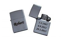 Benzinový kovový zapalovač s vlastním textem Benzinový kovový zapalovač s vlastním textem