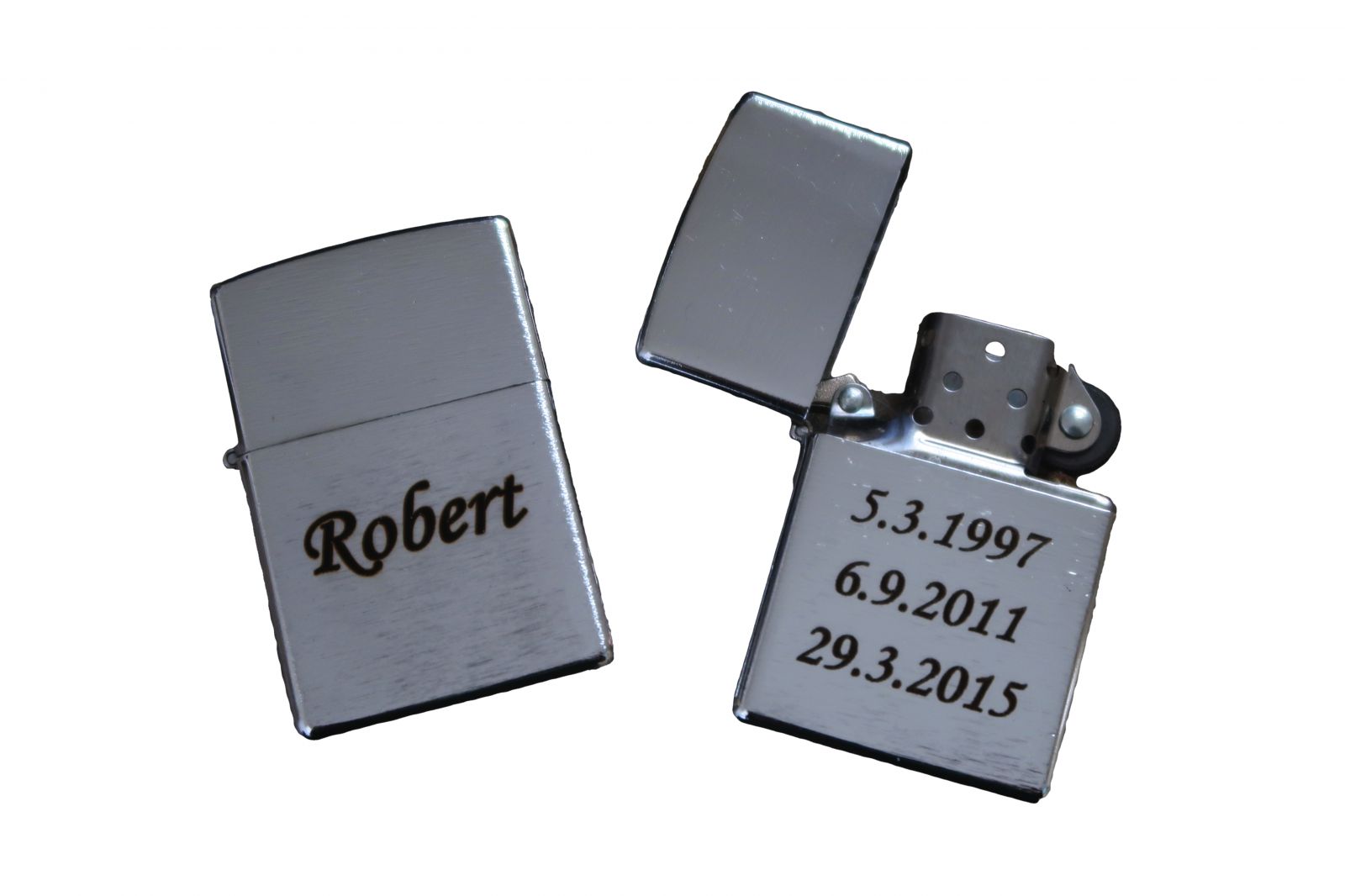 Benzinový kovový zapalovač s vlastním textem Benzinový kovový zapalovač s vlastním textem