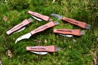 Nůž na houby s gravírováním textu na rukojeť Nůž na houby s gravírováním textu na rukojeť