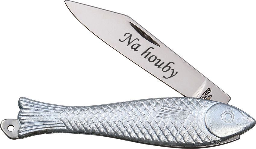 Nůž rybička Mikov - nápis Na houby