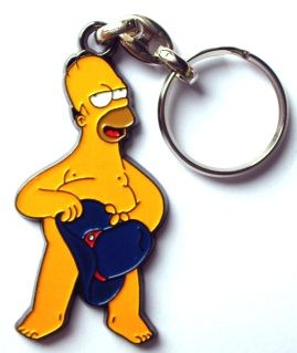 SIMPSONOVI - kovový přívěsek